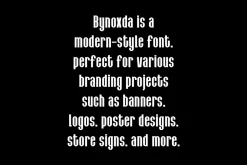 Bynoxda - Modern Condensed Font
