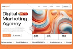 ByteWave-Digital Agency Hero Section