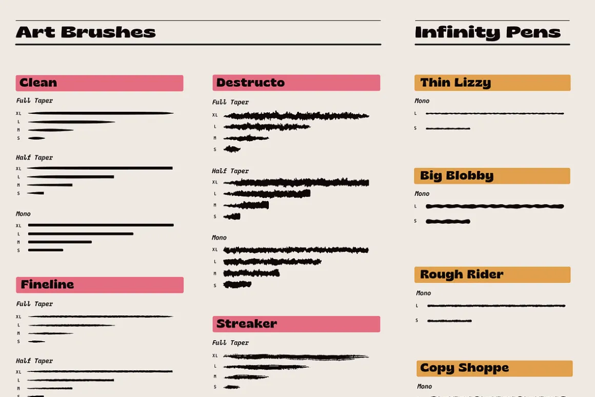 Bézier Buddy brushes for Affinity