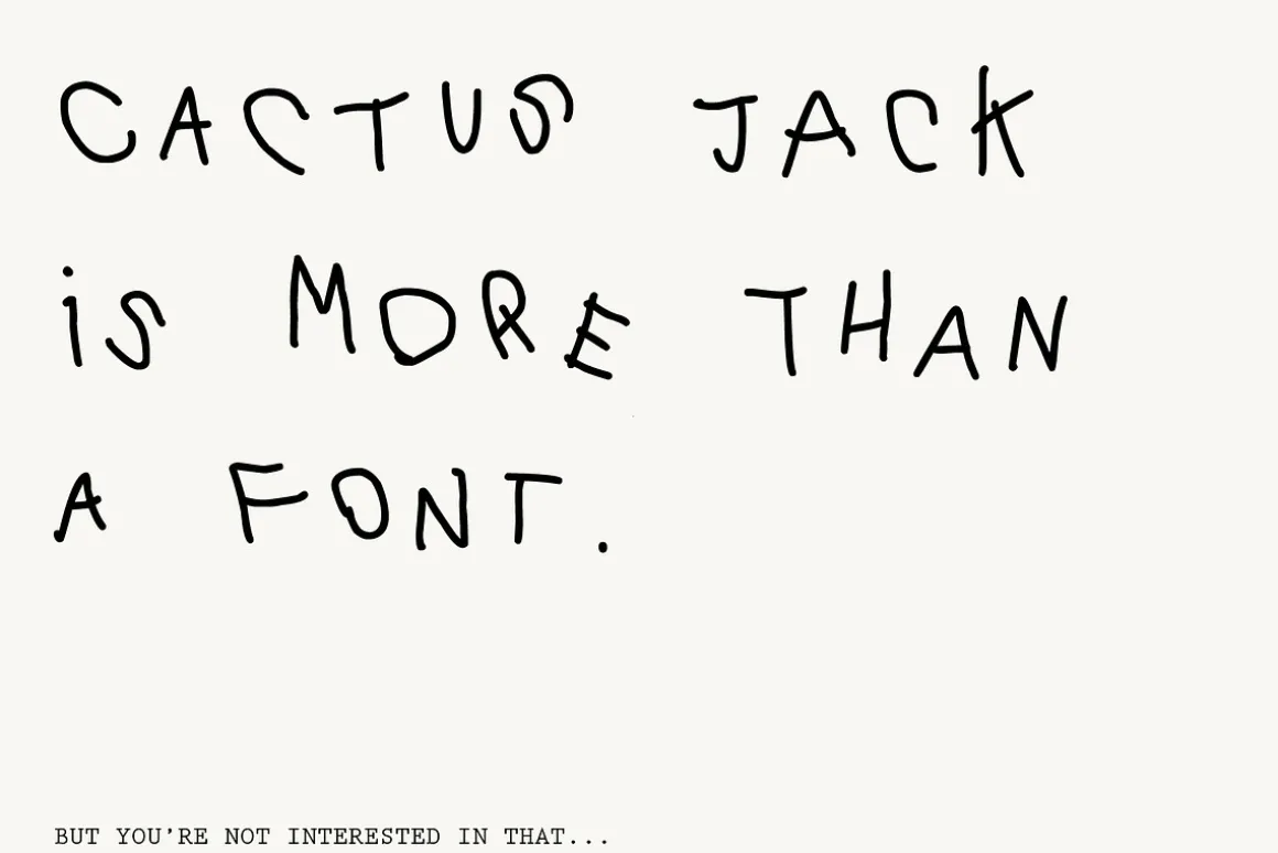 Cactus Jack Font