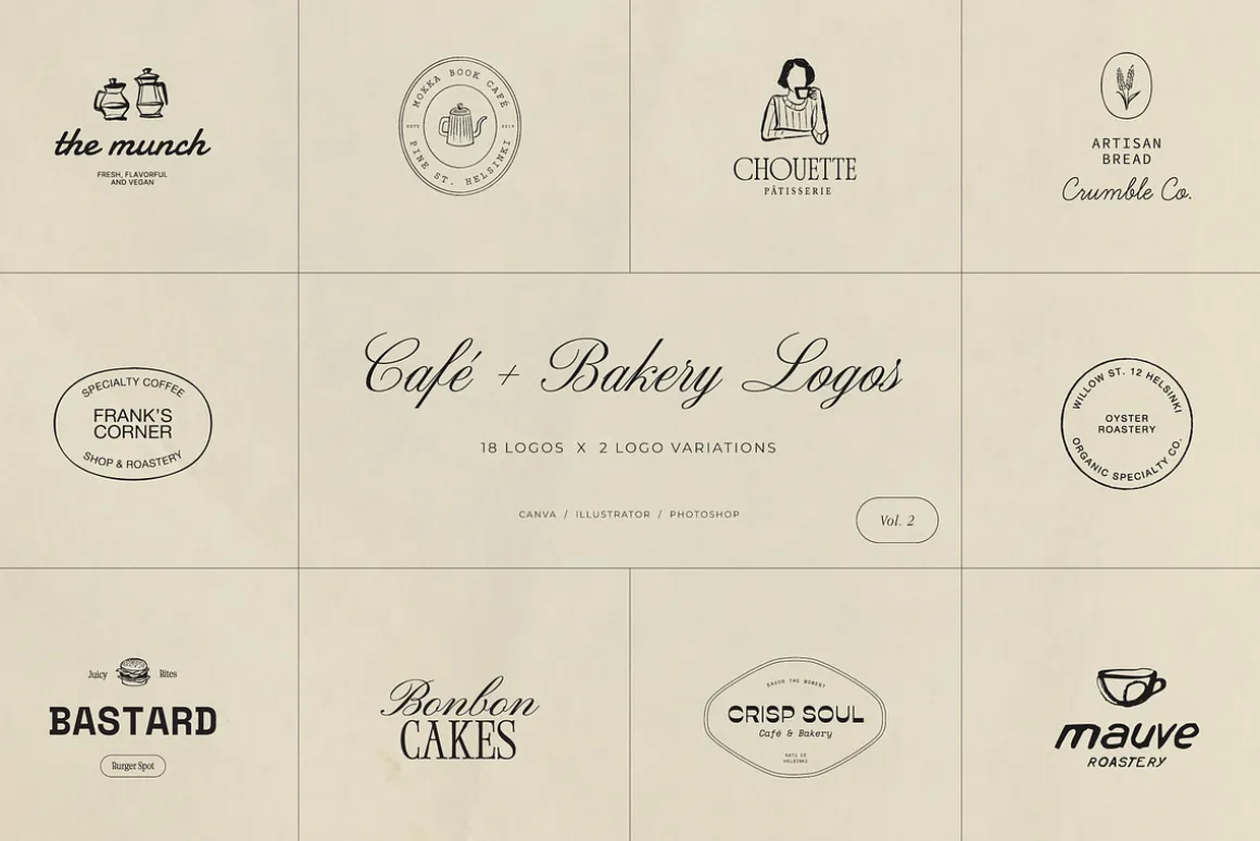 Café & Bakery Logos