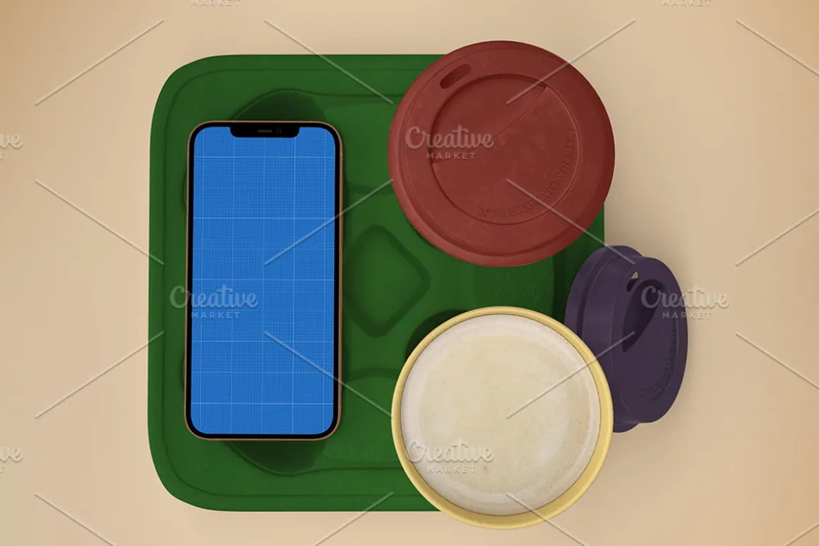 Cafe iPhone Mockup