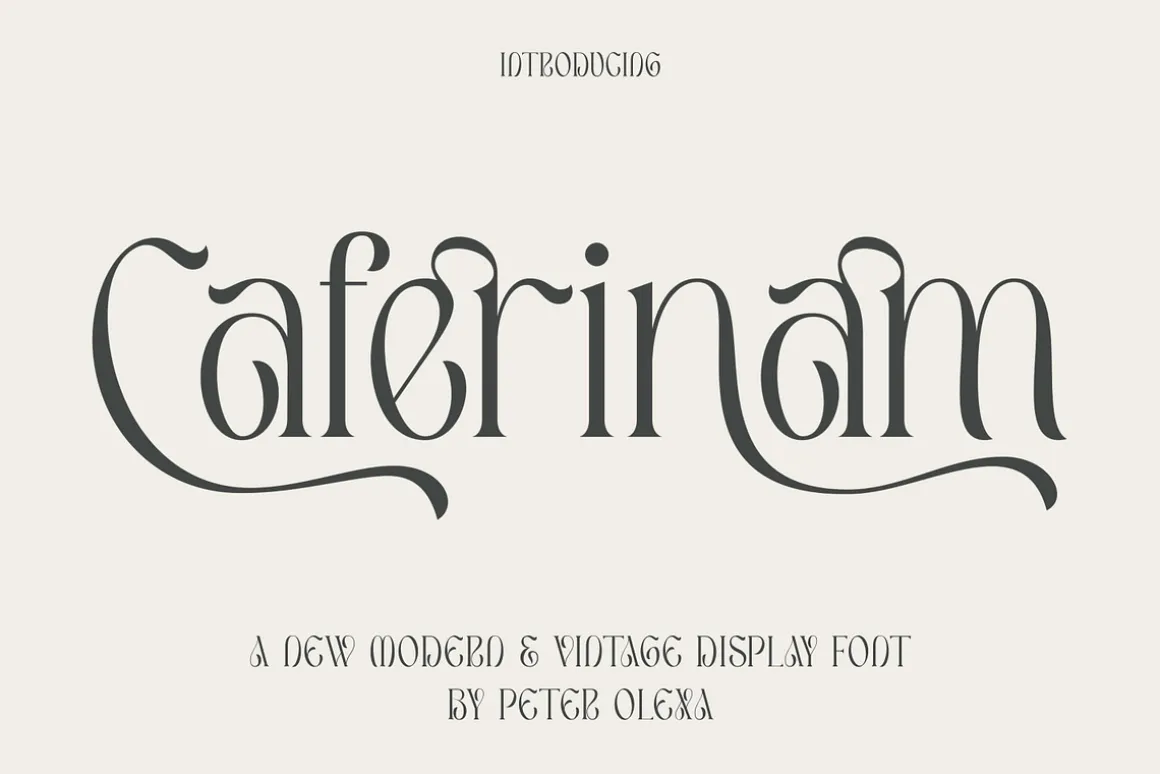 Caferinam Deco & Elegant Serif