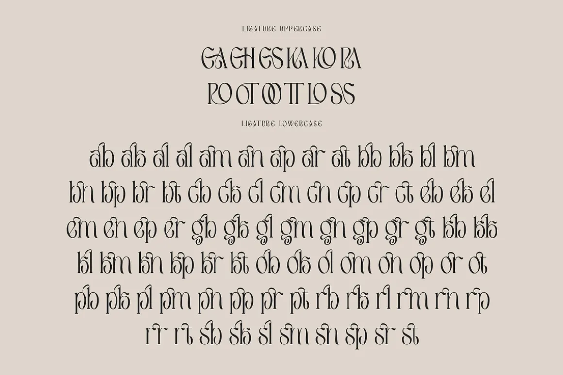 Caferinam Deco & Elegant Serif