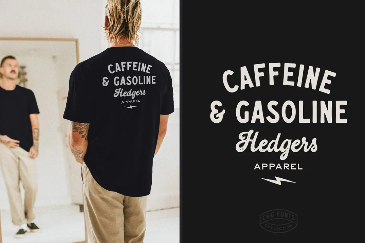 Caffeine & Gasoline Fonts + Extras