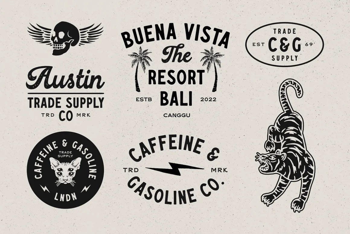 Caffeine & Gasoline Fonts + Extras