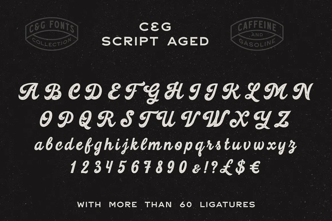 Caffeine & Gasoline Fonts + Extras