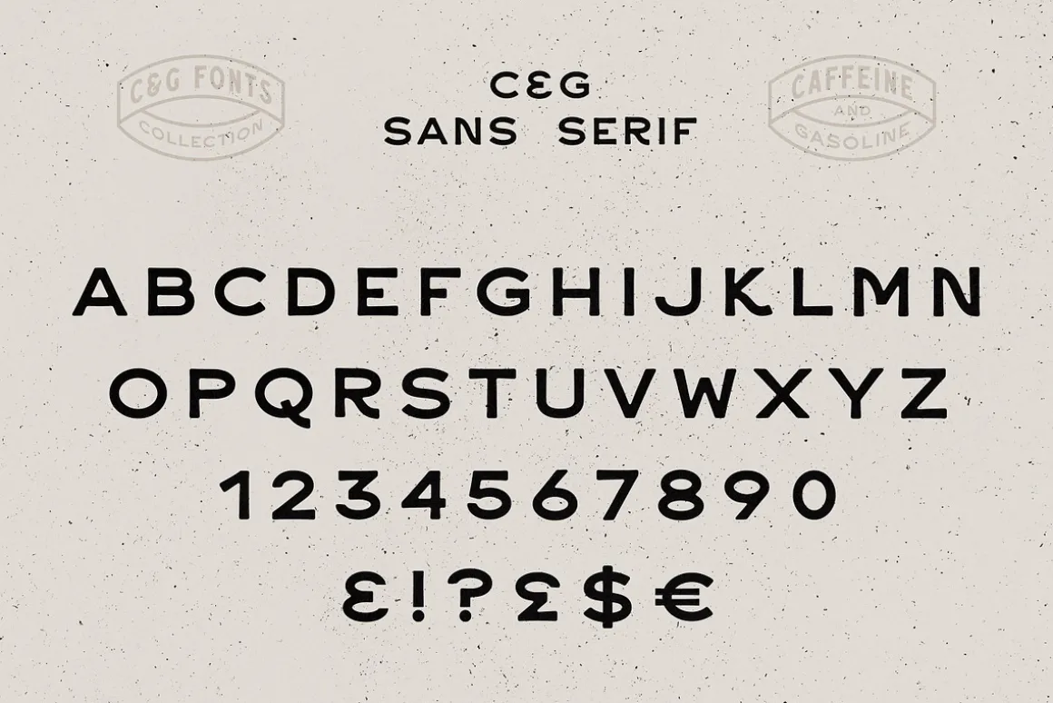 Caffeine & Gasoline Fonts + Extras