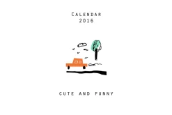 Calendar 2016. Cute and Funny