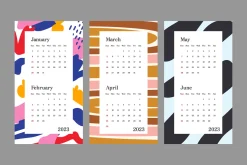 2023 Calendar Abstract Design