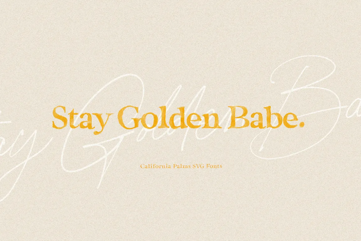 California Palms Fonts & Graphics