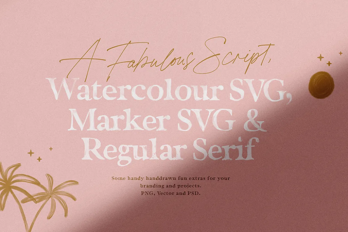 California Palms Fonts & Graphics