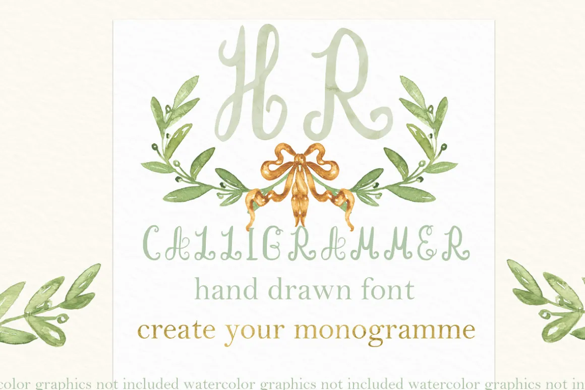 Calligrammer Monogram Calligraphy