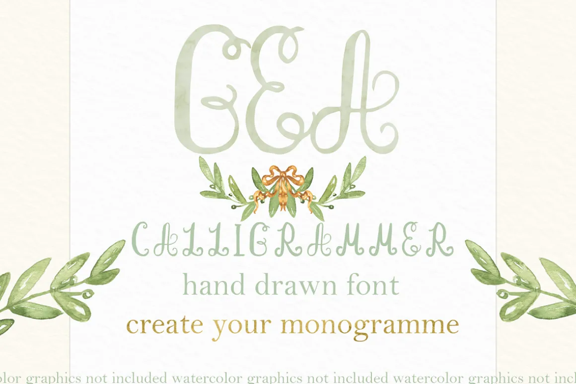 Calligrammer Monogram Calligraphy