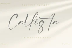 Callista - Signature Font