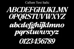Callum Text Serif | 9 Font