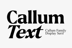 Callum Text Serif | 9 Font