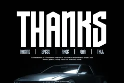 Camebad - Racing Car Font