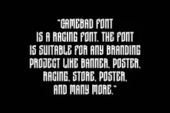 Camebad - Racing Car Font