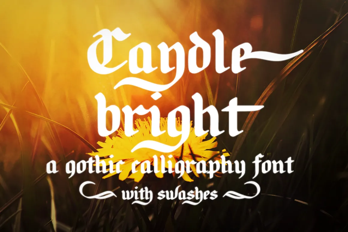 Candlebright blackletter font