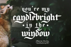 Candlebright blackletter font