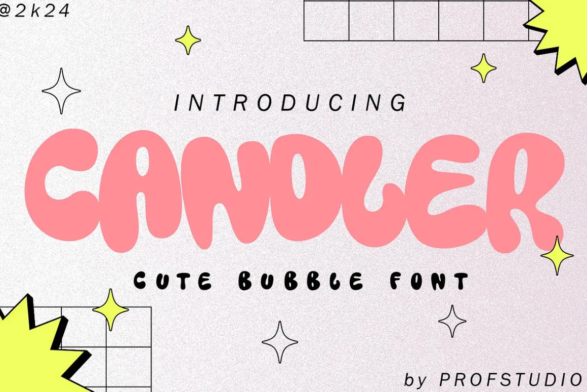 Candler - Cute Bubble Font