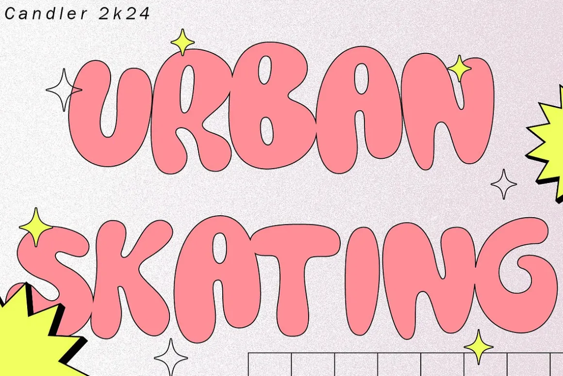 Candler - Cute Bubble Font