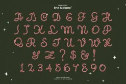 Candy Cane Script in Vector & PNG