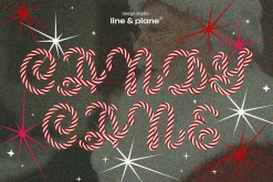 Candy Cane Script in Vector & PNG