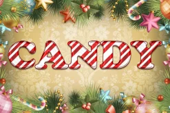 Candy Cane Text for Photoshop