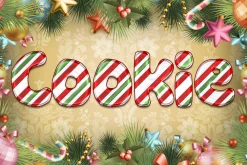 Candy Cane Text for Photoshop