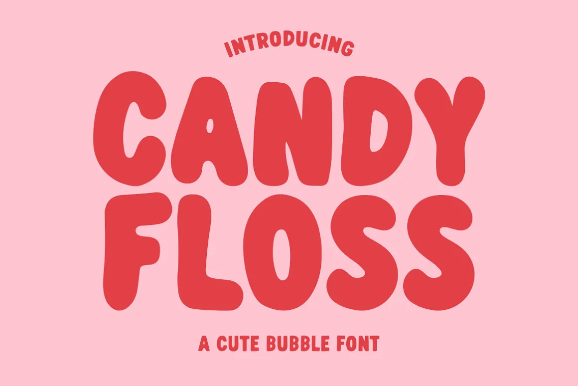 Candy Floss - Cute Bubble Font