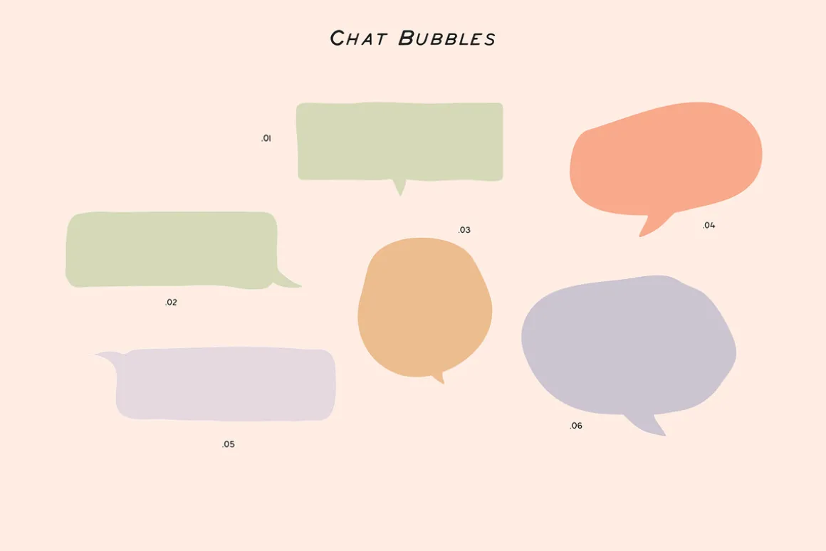 CANVA Elements Bubbles Arrows Frames