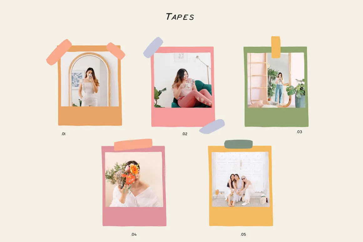 CANVA Elements Bubbles Arrows Frames