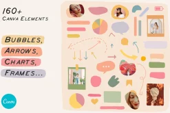 CANVA Elements Bubbles Arrows Frames