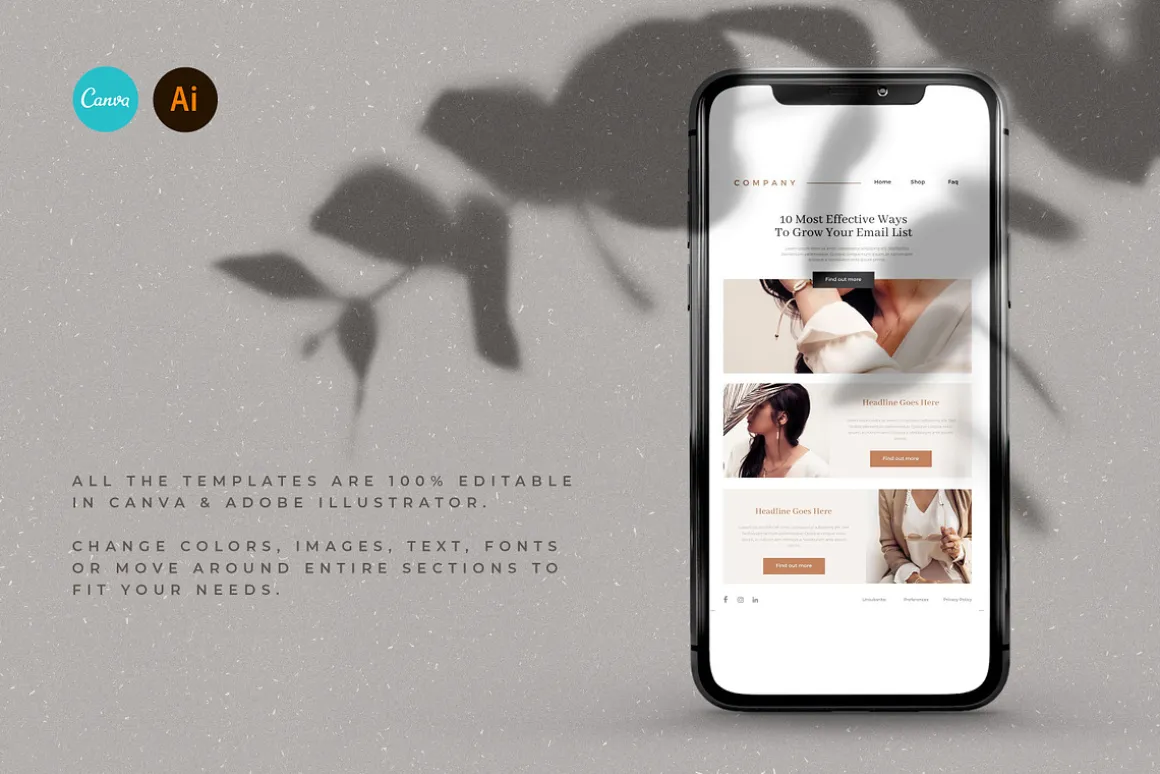 24 CANVA Newsletter Templates