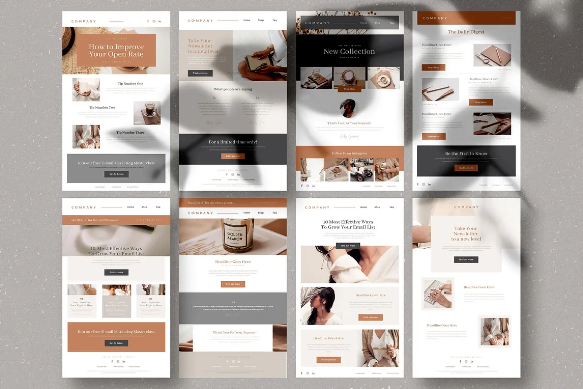24 CANVA Newsletter Templates