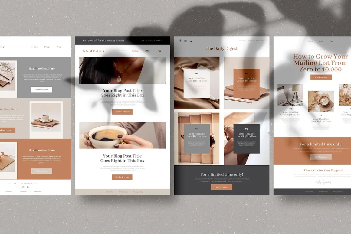 24 CANVA Newsletter Templates