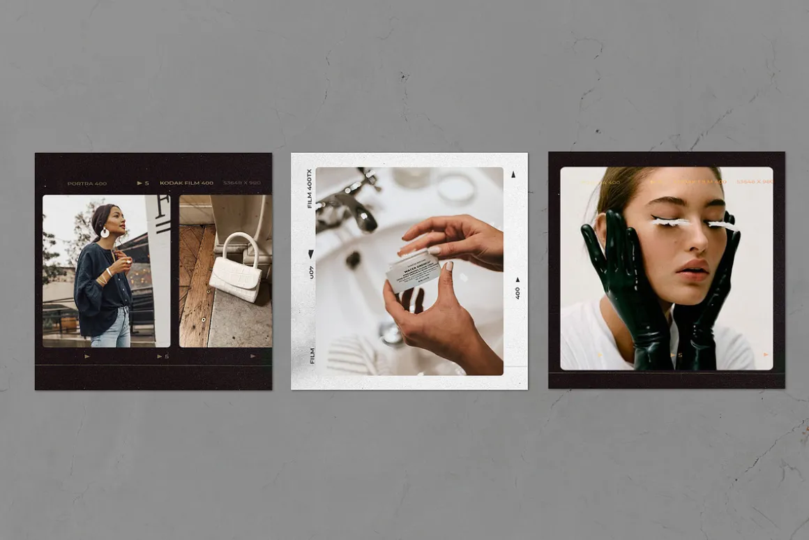 CANVA & PS / 120 Film Frames