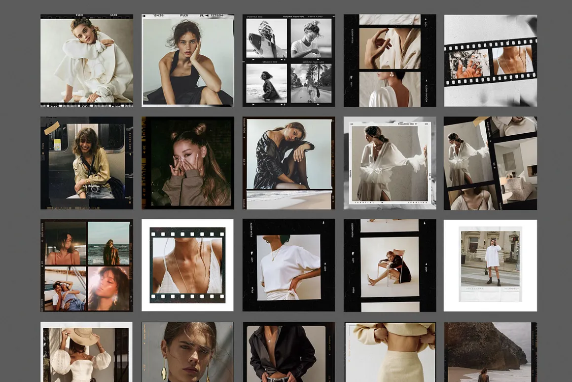 CANVA & PS / 120 Film Frames