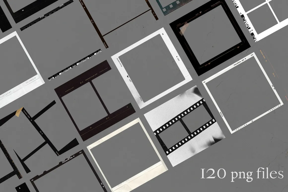 CANVA & PS / 120 Film Frames