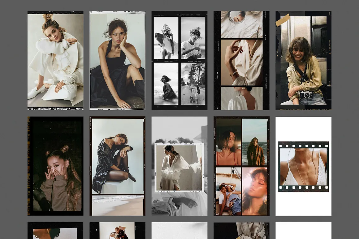 CANVA & PS / 120 Film Frames