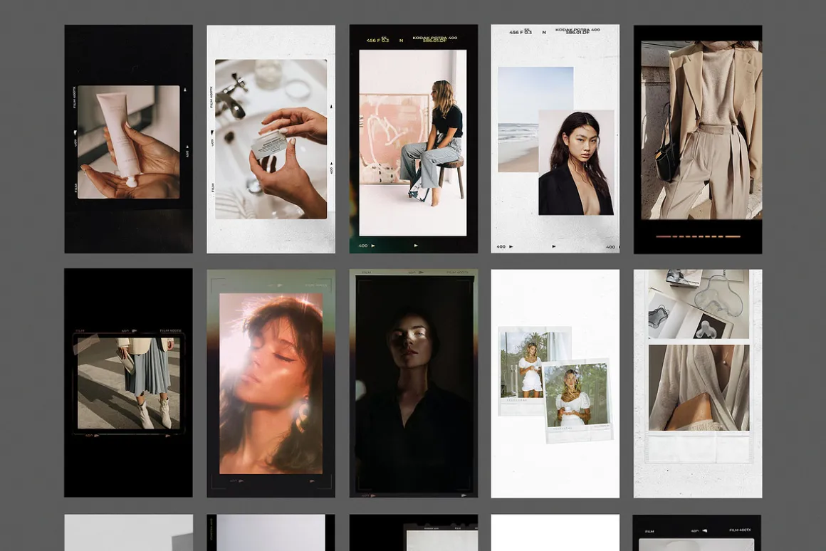 CANVA & PS / 120 Film Frames