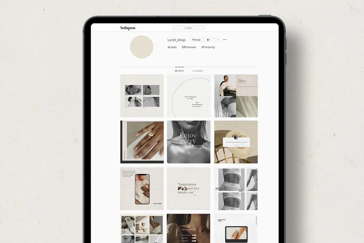 CANVA & PS/Paper love Instagram pack