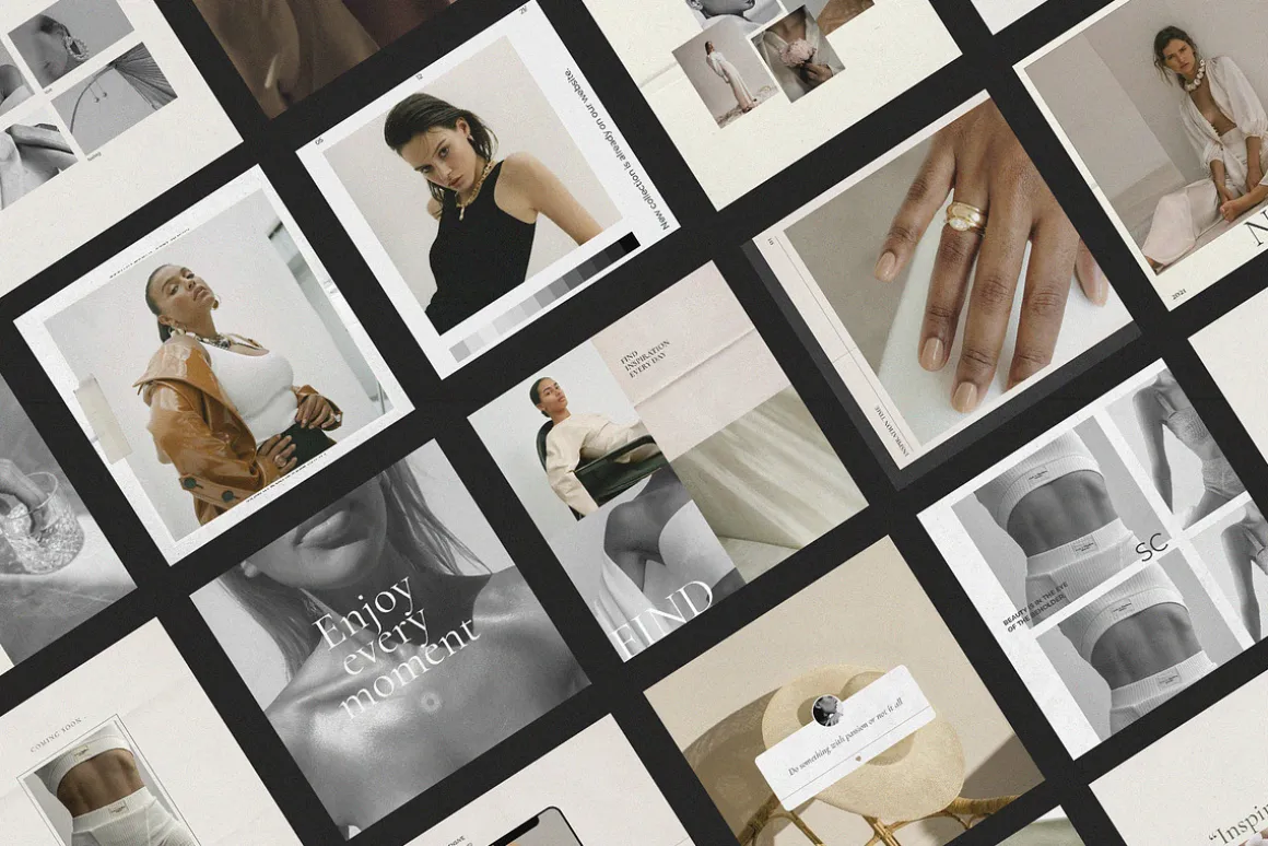 CANVA & PS/Paper love Instagram pack