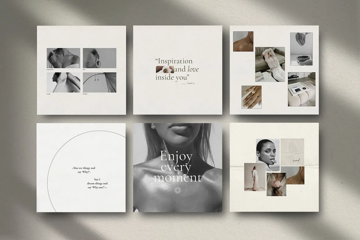 CANVA & PS/Paper love Instagram pack