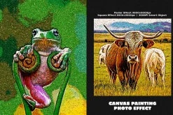 Canvas Painting Square,Poster Effect
