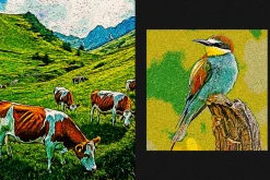 Canvas Painting Square,Poster Effect