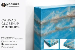Canvas Close-Up Mockups