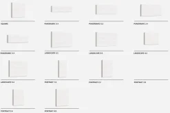 Canvas Print Many Sizes Mockup Set